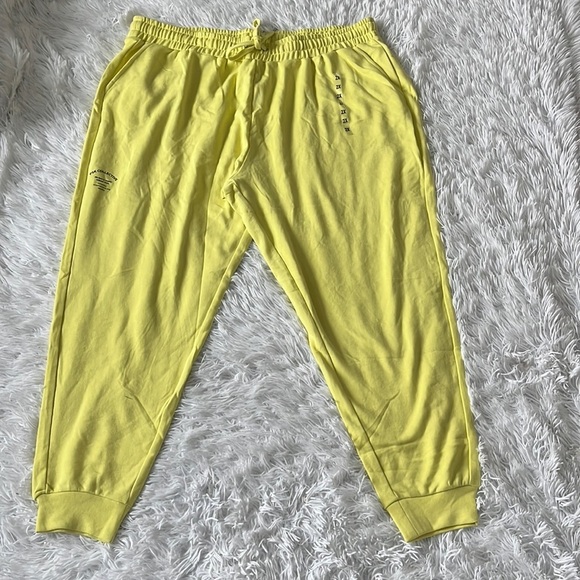 Psk collective cannary yellow joggers New without tags size 2X - Picture 2 of 10